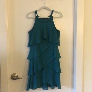 Turquoise blue tank dress